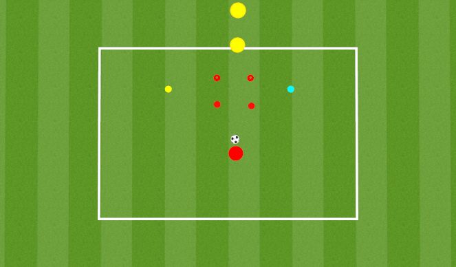 Football/Soccer Session Plan Drill (Colour): Agility and Handling 1