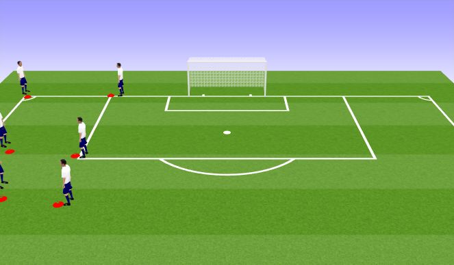 Football/Soccer Session Plan Drill (Colour): Figure of eight passing