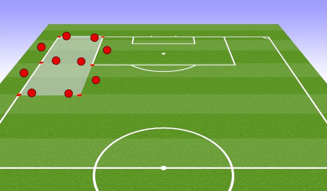 Football/Soccer Session Plan Drill (Colour): Dynamic Warmup