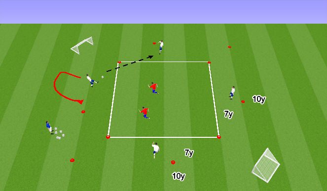 Football/Soccer Session Plan Drill (Colour): Screen 1