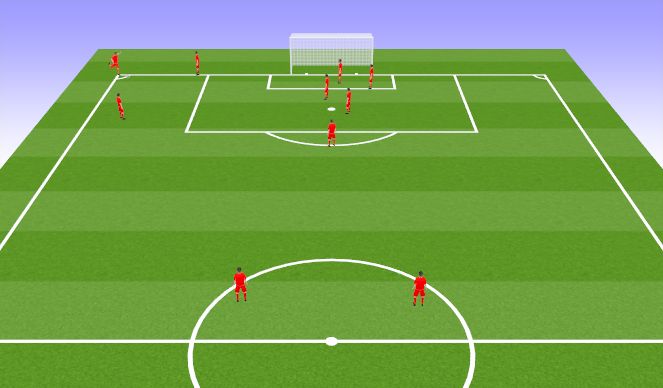 Football/Soccer Session Plan Drill (Colour): Animation 2