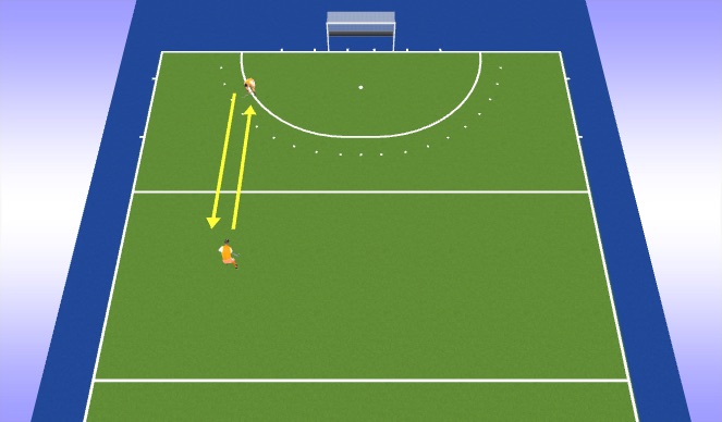 Hockey Session Plan Drill (Colour): Explication passe masquée