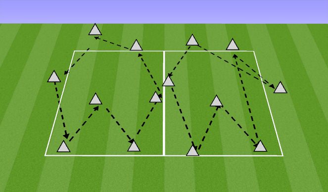 Football/Soccer Session Plan Drill (Colour): Technical Pass&Rec