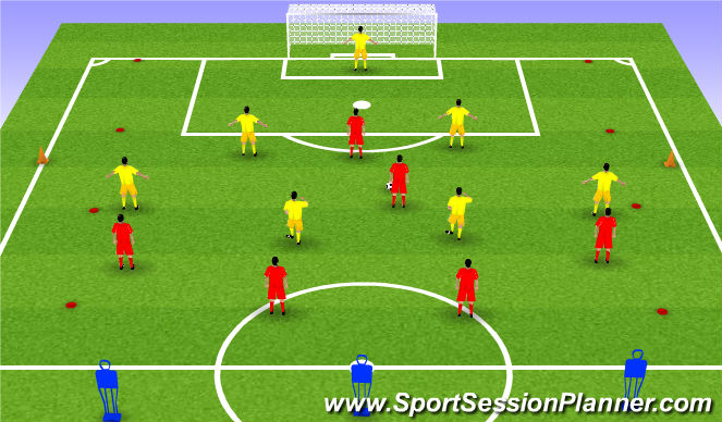 Football/Soccer Session Plan Drill (Colour): Screen 1