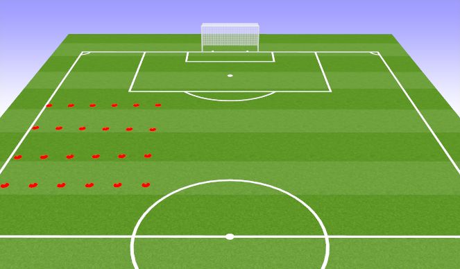 Football/Soccer Session Plan Drill (Colour): Dynamic Warm-up