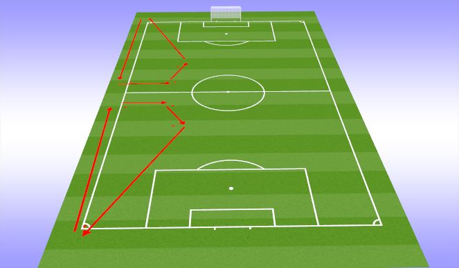Football/Soccer Session Plan Drill (Colour): Recovery