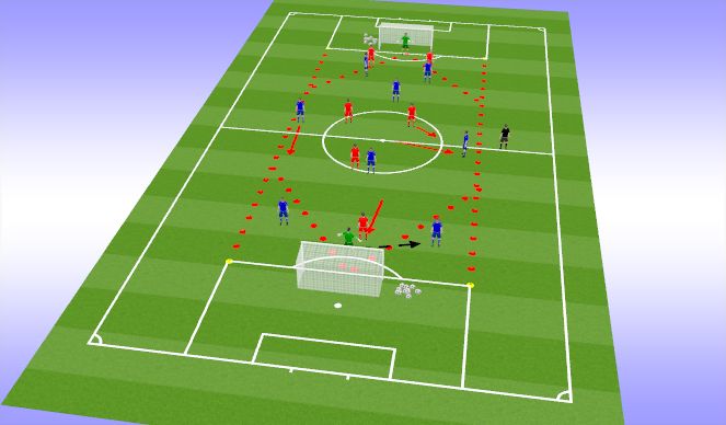 Fútbol Ejercicio del Plan de Sesiones (Color): Problem 1