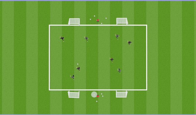 Football/Soccer Session Plan Drill (Colour): Game Simulation