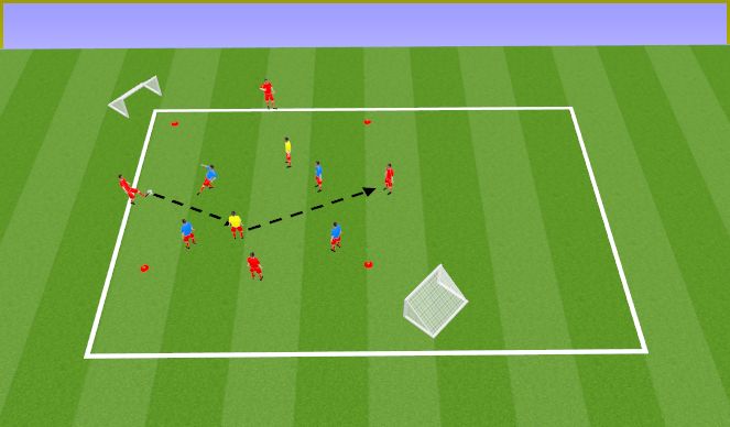 Football/Soccer Session Plan Drill (Colour): Skill Practice