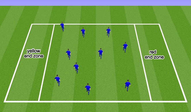 Football/Soccer Session Plan Drill (Colour): Warm Up Cognition