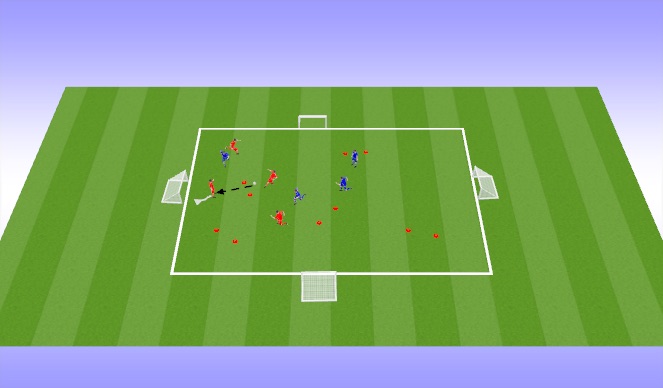 Football/Soccer Session Plan Drill (Colour): Game related practice