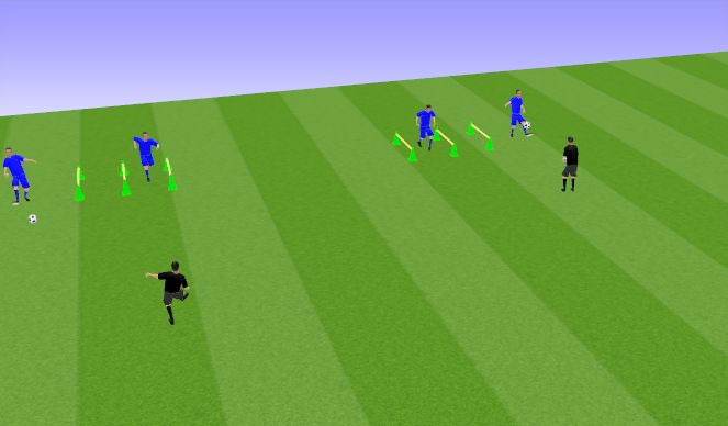 Football/Soccer Session Plan Drill (Colour): JUEGO DE PIES