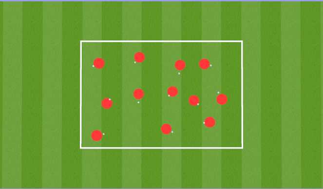 Football/Soccer Session Plan Drill (Colour): Ball Mastery