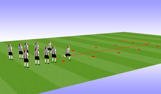 Football/Soccer Session Plan Drill (Colour): FIFA 11+