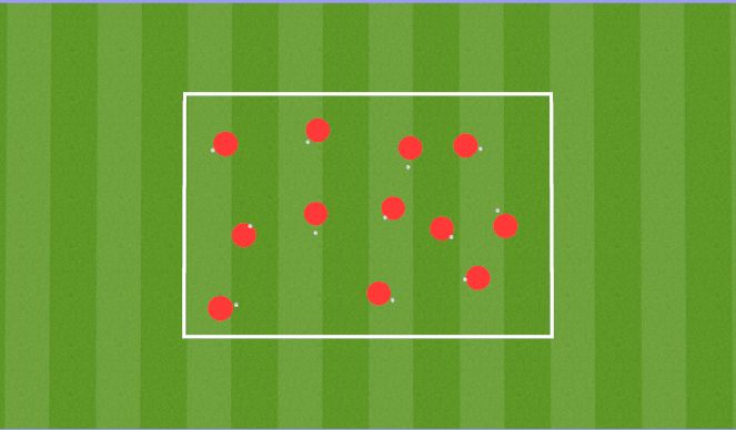 Football/Soccer Session Plan Drill (Colour): Ball Mastery