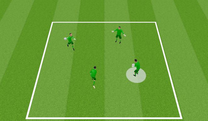 Football/Soccer Session Plan Drill (Colour): Arrival Activity 