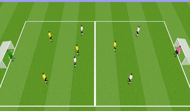 Football/Soccer Session Plan Drill (Colour): SSG