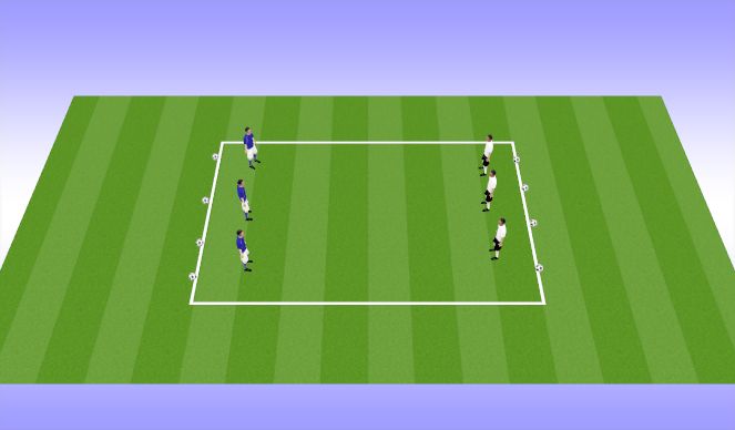 Football/Soccer Session Plan Drill (Colour): Warm Up
