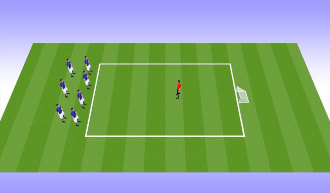 Football/Soccer Session Plan Drill (Colour): Running With The Ball