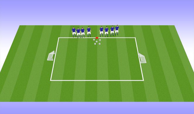 Football/Soccer Session Plan Drill (Colour): Changing Direction