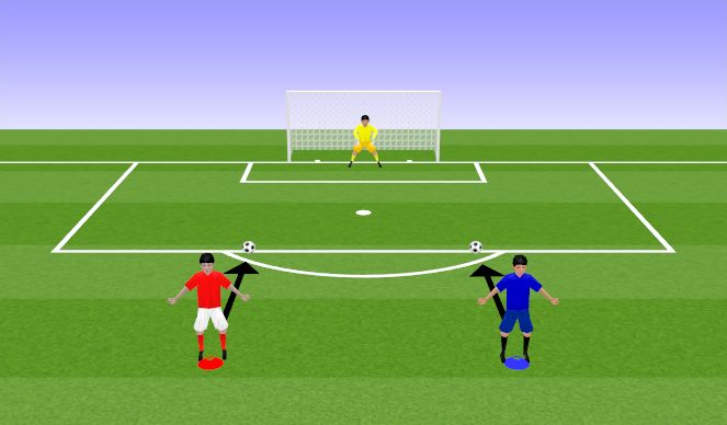 Football/Soccer Session Plan Drill (Colour): Основна частина - 3