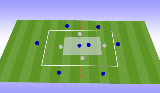 Football/Soccer Session Plan Drill (Colour): Possession rondo
