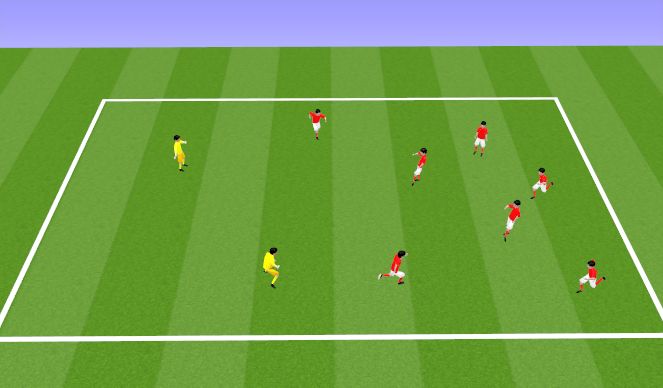 Football/Soccer Session Plan Drill (Colour): Розминка