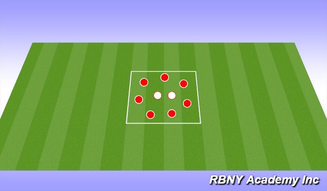 Football/Soccer Session Plan Drill (Colour): Technical/Rondo