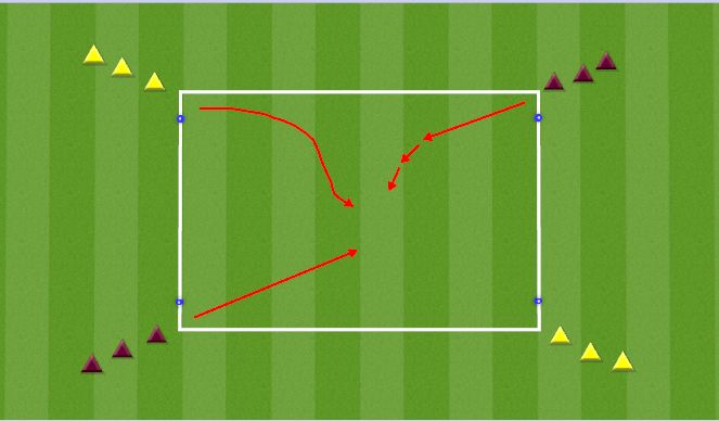 Football/Soccer Session Plan Drill (Colour): Topic Intro - Warm Up