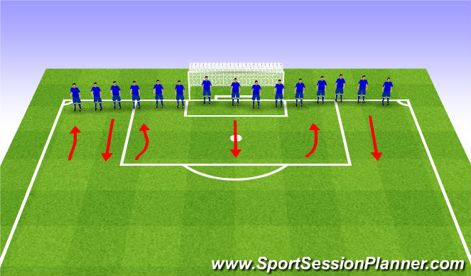 Football/Soccer Session Plan Drill (Colour): Cool Down