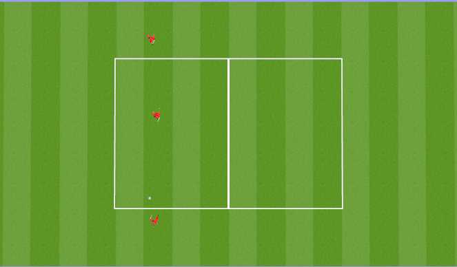 Football/Soccer Session Plan Drill (Colour): touch and play back