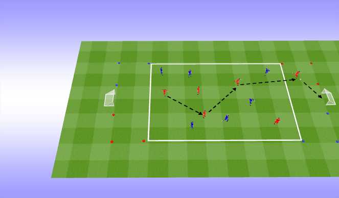 Football/Soccer Session Plan Drill (Colour): SSG