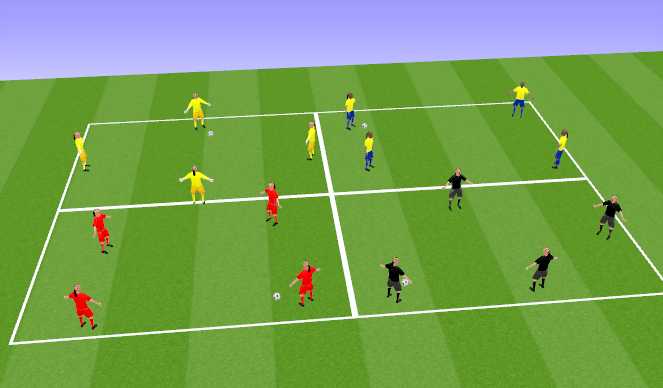 Football/Soccer Session Plan Drill (Colour): Possession Game