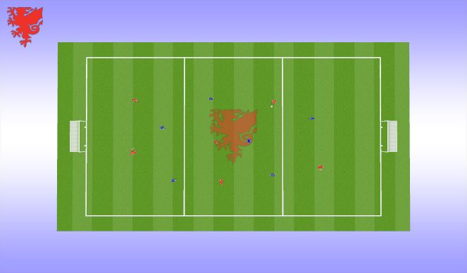 Football/Soccer Session Plan Drill (Colour): Small Sided Game
