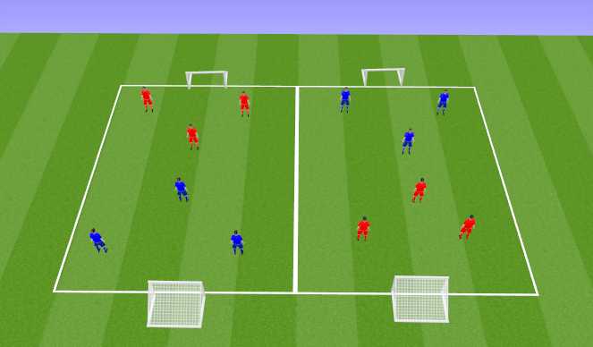 Football/Soccer Session Plan Drill (Colour): SSG Play