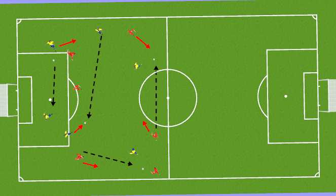 Football/Soccer Session Plan Drill (Colour): Warmup