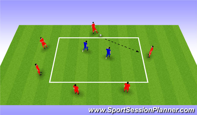Football/Soccer Session Plan Drill (Colour): Possession Square