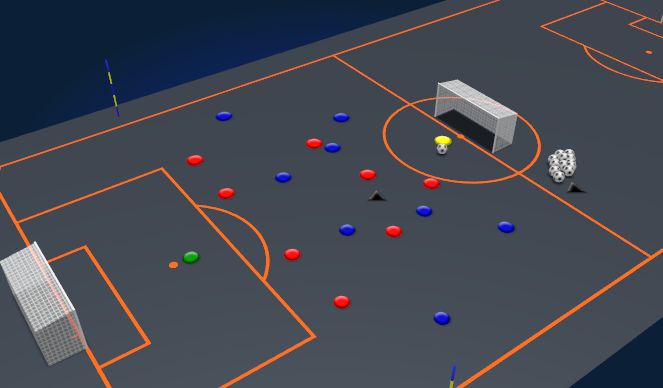 Football/Soccer Session Plan Drill (Colour): Animation 1