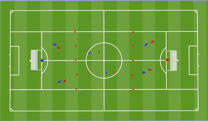 Football/Soccer Session Plan Drill (Colour): 小型比賽