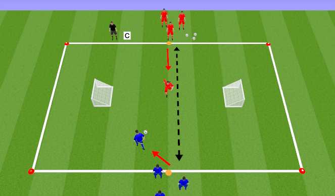 Football/Soccer Session Plan Drill (Colour): Lose Your Man