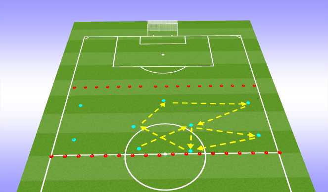 Football/Soccer Session Plan Drill (Colour): Passing practice Phase 1