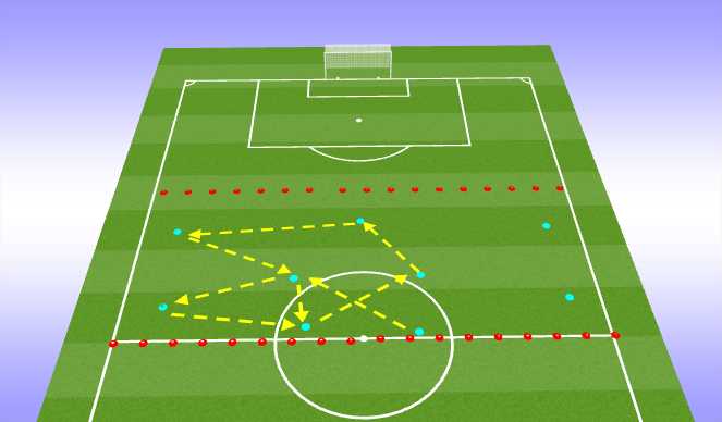 Football/Soccer Session Plan Drill (Colour): Passing Practice Phase 2