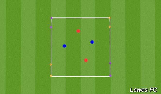 Football/Soccer Session Plan Drill (Colour): Scanning Warm-Up Exercise