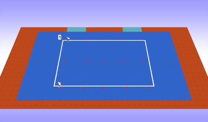 Futsal Session Plan Drill (Colour): Warm up
