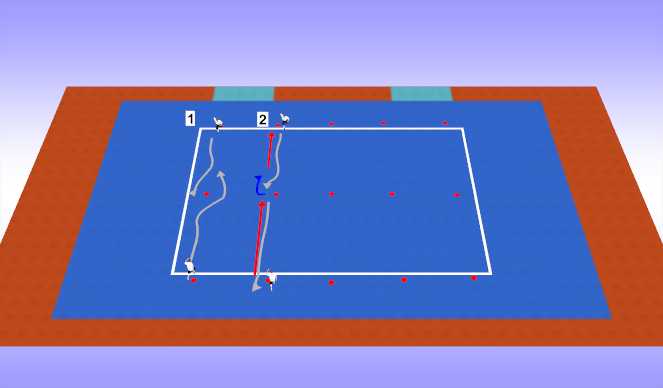 Futsal Session Plan Drill (Colour): Technical dribbling