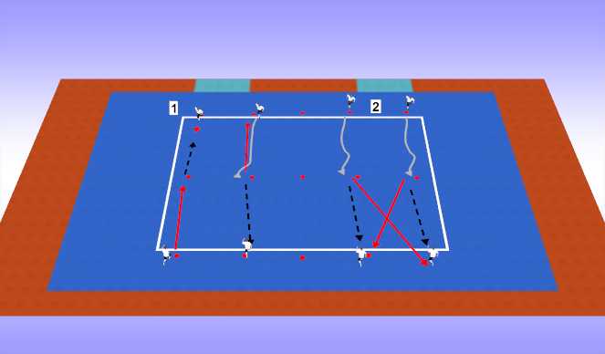 Futsal Session Plan Drill (Colour): Passing/Receiving