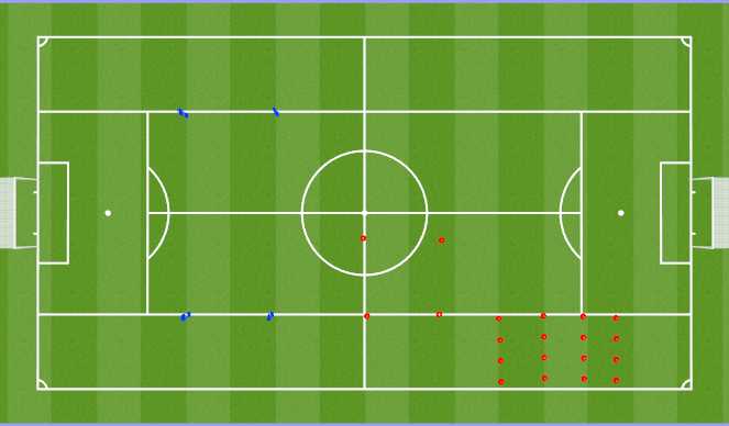Football/Soccer Session Plan Drill (Colour): Set up