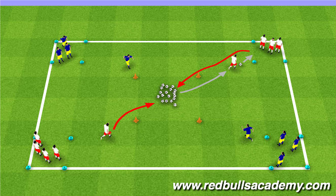Football/Soccer Session Plan Drill (Colour): Main Theme 3
