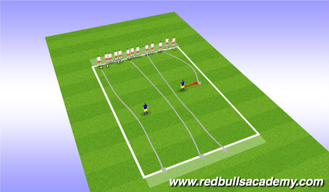 Football/Soccer Session Plan Drill (Colour): Sharks & Minnows