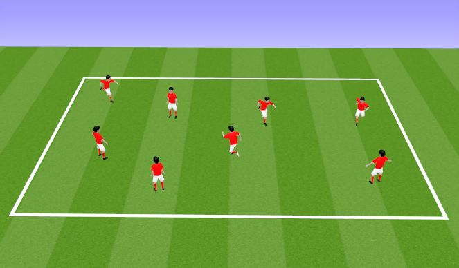 Football/Soccer Session Plan Drill (Colour): Розминка